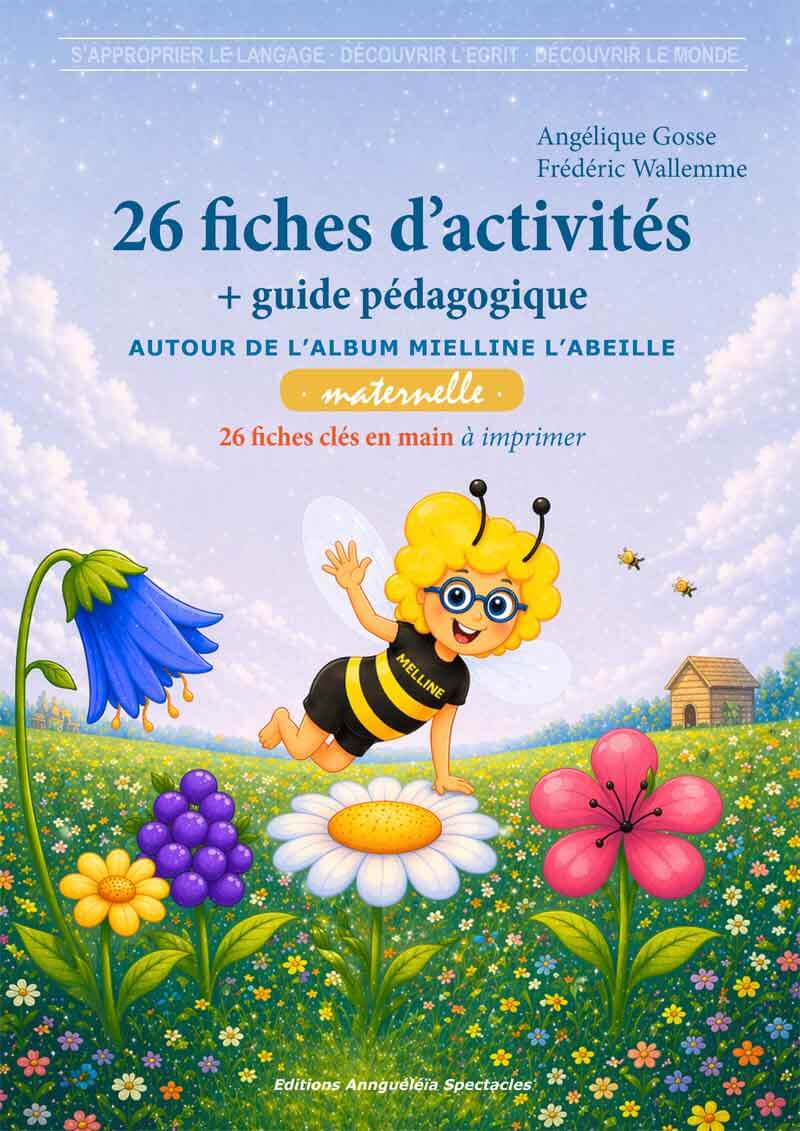 Fichier d’activités PDF Mielline l’abeille – 26 fiches à imprimer