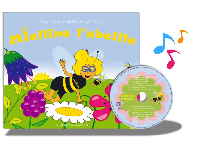Livre CD du spectacle Mielline l'abeille